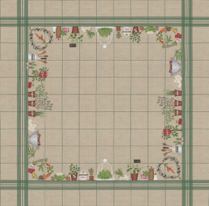 Набор для вышивания скатерти "NAPPE LEGUMES" (Овощи). Арт 6026