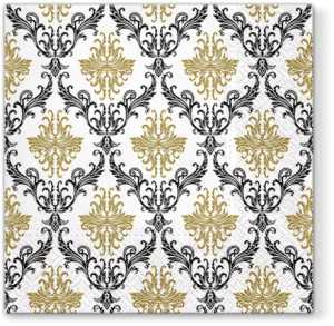 Салфетки трехслойные для декупажа, коллекция "Lunch"  PAW Decor Collection "Королевский орнамент". Арт SDL096809