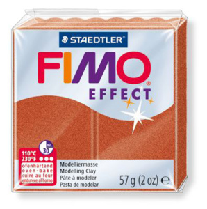 Полимерная глина FIMO "Effect", уп. 57 г, цвет медный металлик. Арт 8020-27/8010-27