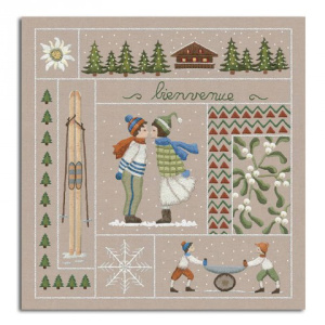 Набор для вышивания:"January" (Январь), 22 х 22 см. Арт 7701