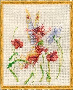 Набор для вышивания "Fée aux Coquelicots" (Фея макового поля). Арт 33-R003 K