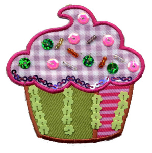 Термоаппликация HKM "Мафин с паетками". Арт 31169/1SB