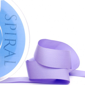 Лента репсовая SAFISA, 25 мм, 25 м, цвет 08 сиреневый. Арт 350-25мм-08