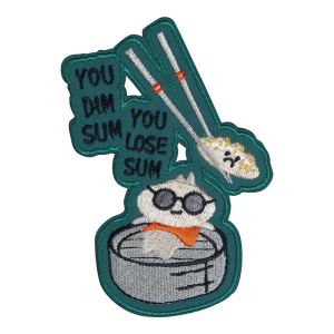 Термоаппликация "You dim sum, you lose sum". Арт 39200