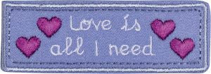 Термоаппликация "Любовь - это все, что нужно". Арт 42791
