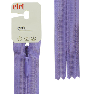 Молния потайная неразъемная, Т3, 18 см, цвет 2513, сиреневый. Арт 6010917/18/2513         