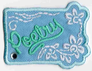 Термоаппликация  HKM "Poetry grn mit weiáer Verzierun". Арт 33319/1SB