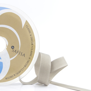 Лента репсовая SAFISA, 15 мм, 25 м, цвет 67, серо-зеленый. Арт 350-15мм-67             