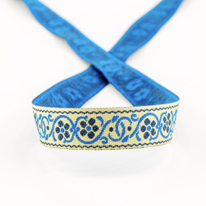 Лента жаккард SAFISA, 15 мм, 15 м, цвет 02. Арт 9208-15мм-02