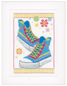 Набор для вышивания "Голубые кроссовки". Арт PN-0149911