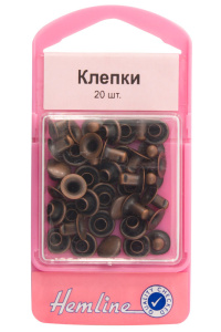 Набор клепок 7 мм, цвет бронза. Арт 467.B                   