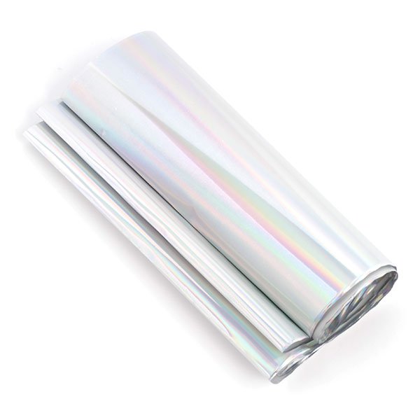 Фольга для золочения в рулоне (поталь), серебристый. Арт KEF02S                  