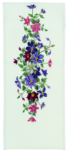 Набор для вышивания дорожки "Клематисы". Арт 23-284                  