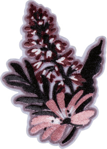 Термоаппликация "Коричневый цветок". Арт 43062