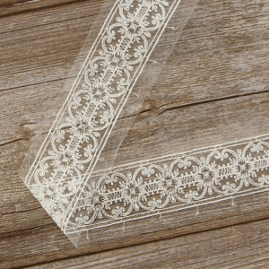 Кружево-вышивка на тюле, 20 мм. Арт 42196/00