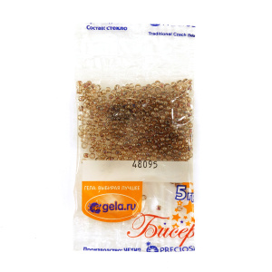 Бисер №10, 5 г., цвет 48095. Арт G 48095