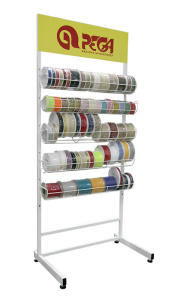 Стенд (без наполнения) напольный для тесьмы. Арт PEGA-СТЕНД 1