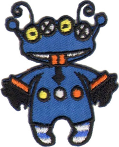 Термоаппликация HKM "Монстр с четыремя глазами". Арт 32018/1SB