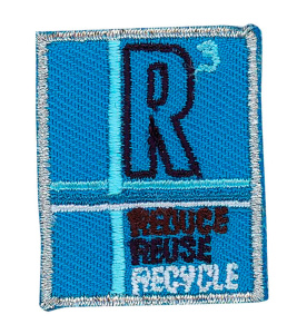 Термоаппликация HKM "R, цвет голубой". Арт 35421/1SB