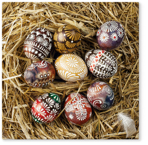 Салфетки трехслойные для декупажа, коллекция "Lunch"  TETЕ a TETE "Пасха" . Арт TL702000