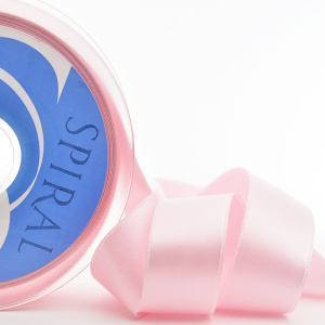 Лента атласная двусторонняя SAFISA, 15 мм, 25 м, цвет 52, дымчатая роза. Арт 110-15мм-52