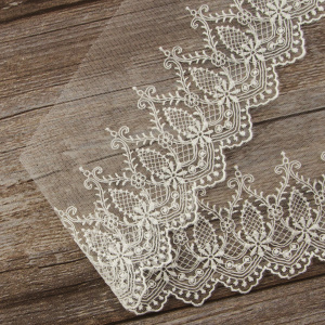 Кружево-вышивка на тюле, 45 мм. Арт 42195/00