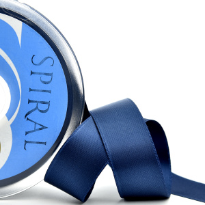 Лента атласная двусторонняя SAFISA, 25 мм, 25 м, цвет 90, темный мокрый асфальт. Арт 110-25мм-90             