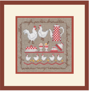 Набор для вышивания:"LES POULES" (Куры). Арт 2256