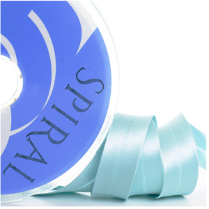 Косая бейка атласная 30 мм, 25 м, цвет 53, ментоловый. Арт 6260-30мм-53            