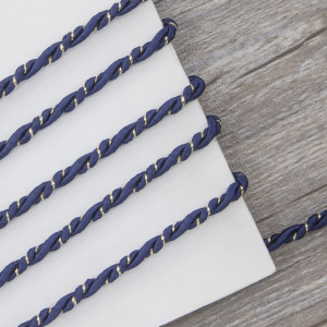 Шнур витой PEGA, тёмно-синий, 5 мм. Арт 845219850DA701          