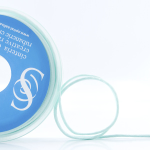 Шнур атласный SAFISA 2 мм, 25 м, цвет 53, ментоловый. Арт 462-53                  