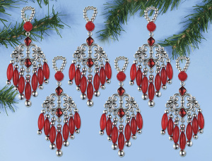 Набор для создания елочных игрушек "Новогодние сережки". Арт 6242