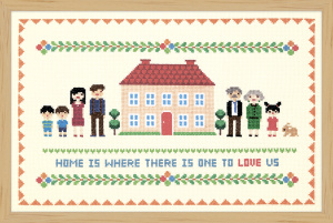 Набор для вышивания "Дом с красной крышей". Арт 2870701