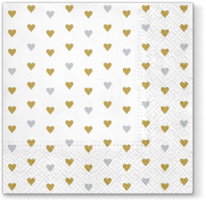 Салфетки трехслойные для декупажа, коллекция "Lunch"  PAW Decor Collection "Много любви". Арт SDL120106