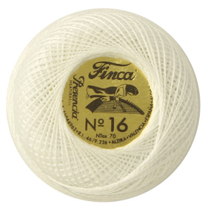 Мулине "Finca Perle"(Жемчужное"), №16,однотонный цвет 0001. Арт 00008/16/0001           