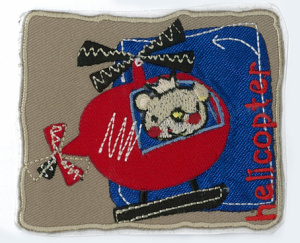 Термоаппликация HKM "Вертолёт". Арт 30078/1SB