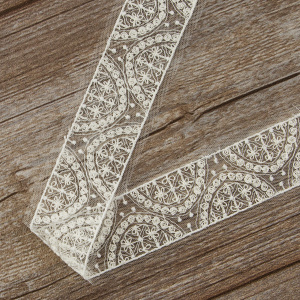 Кружево-вышивка на тюле, 20 мм. Арт 42243/00