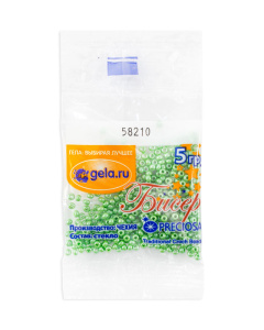 Бисер №10, 5 г., цвет 58210. Арт G 58210