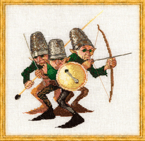 Набор для вышивания "Guerre des Boutons" (Война пуговиц). Арт 3-A003 K