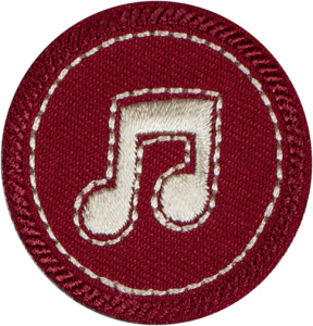 Термоаппликация "Музыкальные знаки в кругу". Арт 42707