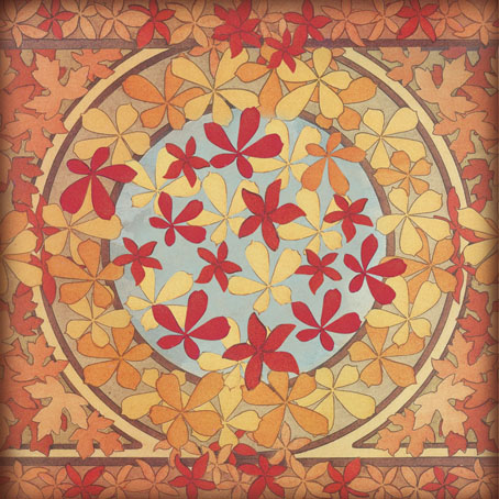 Салфетка рисовая "Листья желтые" . Арт DFT231