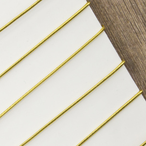 Резинка шляпная PEGA, золото, 1 мм. Арт 852218200X7000          