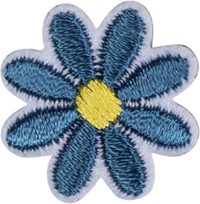 Термоаппликация "Цветок синий". Арт 42887