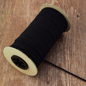 Резинка продежка, 2,6 мм, цвет черный. Арт 851113004P7001          