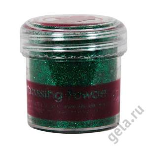 Пудра для тиснения, PAPERMANIA, зеленый с блестками. Арт PMA4021015              