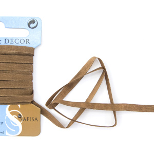 Лента для вышивания SAFISA на блистере, 4 мм, 5 м, цвет 88, коричневый. Арт P111-4мм-88             