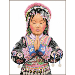 Набор для вышивания "Thai hill tribe girl"  . Арт PN-0200962