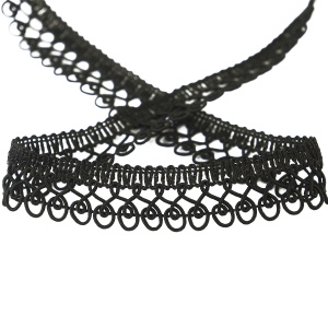 Тесьма PEGA тип интерьерная, цвет черный, 18 мм. Арт 844111218A7001