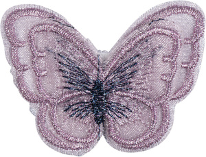 Термоаппликация "Бабочка розовая". Арт 42659