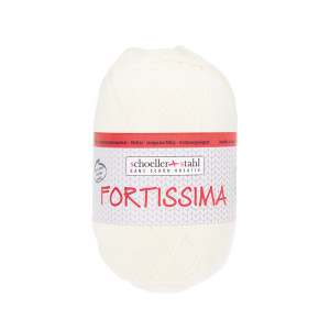 Пряжа Fortissima Socka 4-fach Uni, 75% шерсть, 25% полиамид, 420 м, 100 г. Арт 90038-2048